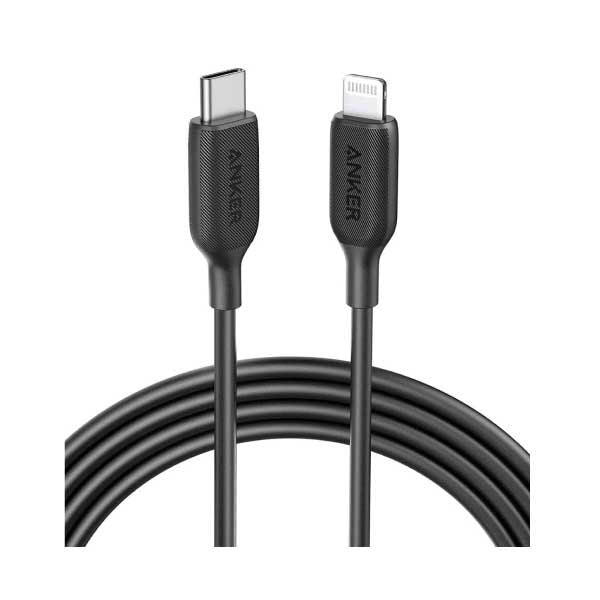 كيبل أنكر 322 من النوع USB-C إلى Lightning (مضفر بطول 6 قدم) كيبل أنكر 322 من النوع USB-C إلى Lightning (مضفر بطول 6 قدم)